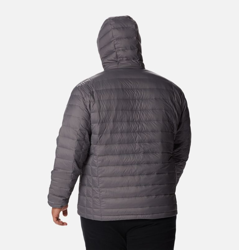 Men's Columbia Voodoo Falls 590 TurboDown Hooded Jackets Dark Grey | Plus Size CA-S0AC8